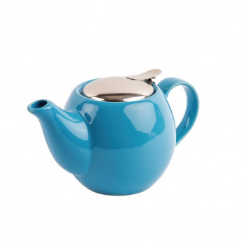 Olympia Cafe Teapot 510ml Blue - Click to Enlarge