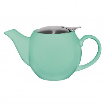 Olympia Cafe Teapot 510ml Aqua - Click to Enlarge