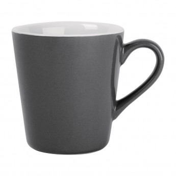 Olympia Cafe Flat White Cups Charcoal 170ml (Pack of 12) - Click to Enlarge