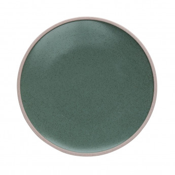 Olympia Anello Green Raw Edge Plates 205mm (Pack of 6) - Click to Enlarge