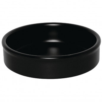 Olympia Mediterranean Stackable Dishes Black 134mm (Pack of 6) - Click to Enlarge