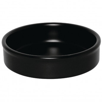 Olympia Mediterranean Stackable Dishes Black 102mm (Pack of 6) - Click to Enlarge