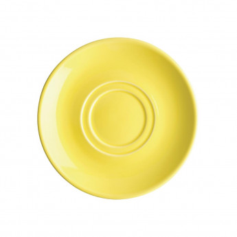 Olympia Heritage Double Well Saucers Yellow 163mm (Pack of 6) - Click to Enlarge