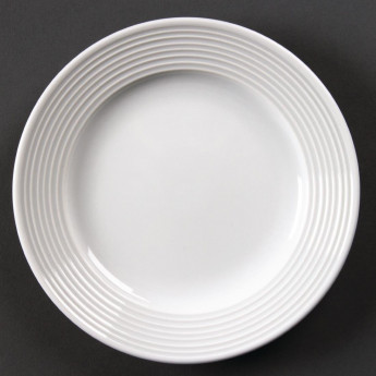 Olympia Linear Wide Rimmed Plates 150mm (Pack of 12) - Click to Enlarge