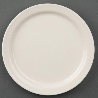 Olympia Ivory Narrow Rimmed Plates 150mm (Pack of 12) - Click to Enlarge