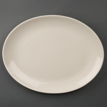 Olympia Ivory Oval Coupe Plates 330mm (Pack of 6) - Click to Enlarge