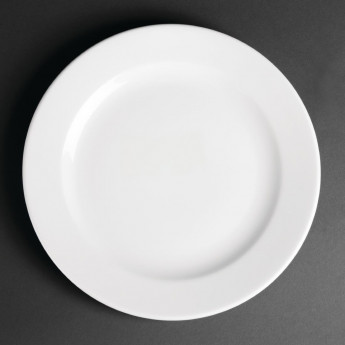 Royal Porcelain Classic White Wide Rim Plates 240mm (Pack of 12) - Click to Enlarge