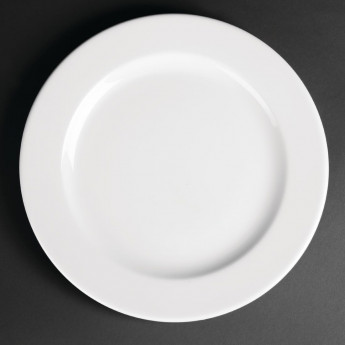 Royal Porcelain Classic White Wide Rim Plates 260mm (Pack of 12) - Click to Enlarge