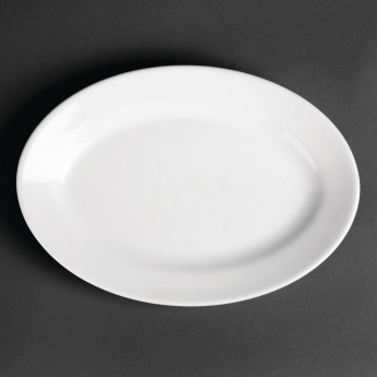 Royal Porcelain Oriental Oval Plates 230mm length (Pack of 12) - Click to Enlarge