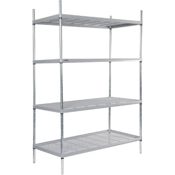 Craven 4 Tier Nylon Coated Wire Shelving 1700x1175x391mm - Click to Enlarge