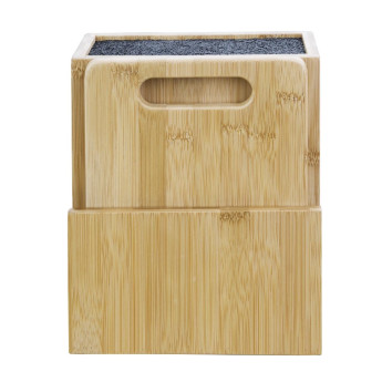 Vogue Wooden Universal Knife Block and Chopping Board - Click to Enlarge