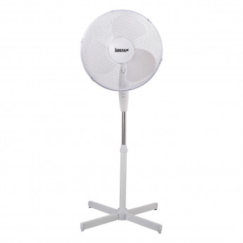 Igenix 16" Oscillating White Stand Fan - Click to Enlarge