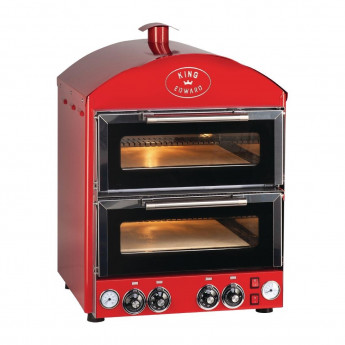 King Edward Pizza King Oven PK2 Red - Click to Enlarge