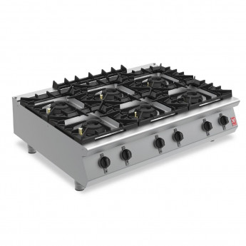 Falcon F900 Six Burner Countertop Boiling Hob Gas G90126 - Click to Enlarge