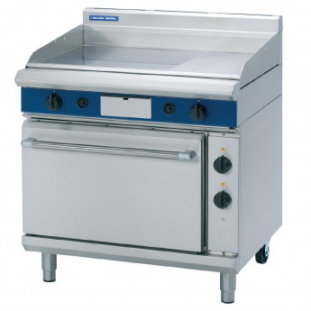 Blue Seal Evolution Gas 1/3 Ribbed Chrome Griddle Electric Static Oven - Click to Enlarge