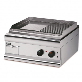 Lincat Silverlink 600 Half Ribbed Electric Griddle Dual Zone 600mm Wide GS6/TR/E - Click to Enlarge