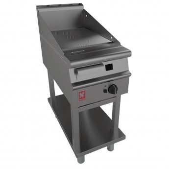 Falcon Dominator Plus 400mm Wide Ribbed Gas Griddle On Fixed Stand - Click to Enlarge