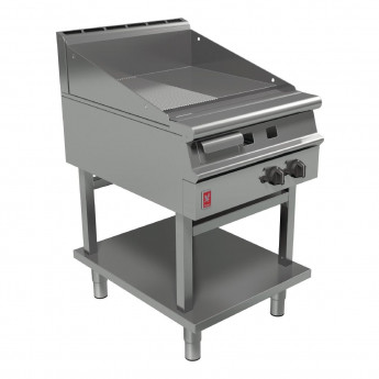 Falcon Dominator Plus 600mm Wide Half Ribbed Gas Griddle on Fixed Stand G3641R - Click to Enlarge