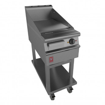 Dominator Plus 400mm Wide Ribbed Griddle on Mobile Stand E3441R - Click to Enlarge