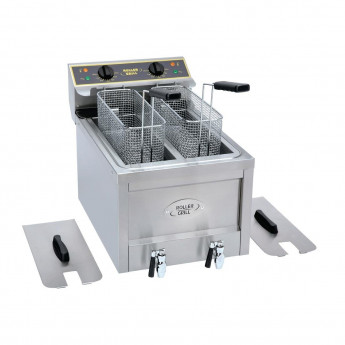Roller Grill Twin Tank Twin Basket Countertop Electric Fryer RFE8D - Click to Enlarge