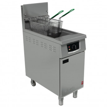 Falcon Single Tank Twin Basket Free Standing Gas Filtration Fryer G401F - Click to Enlarge