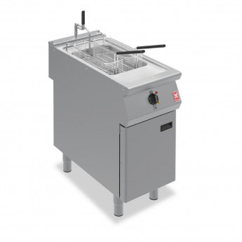 Falcon F900 Single Tank Twin Basket Free Standing Electric Filtration Fryer E9341F - Click to Enlarge