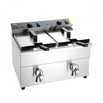 Buffalo Twin Tank Induction Fryer 2x3kW - Click to Enlarge
