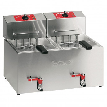 Valentine Twin Tank Countertop Electric Fryer 2x 7Ltr TF77 - Click to Enlarge