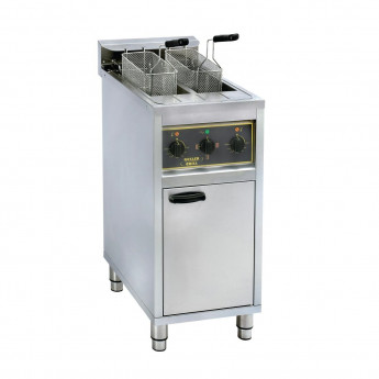 Roller Grill Twin Tank Twin Basket Free Standing Electric Fryer RFE20C - Click to Enlarge