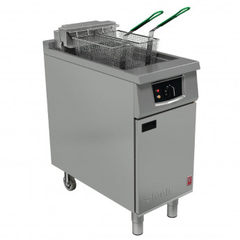 Falcon Single Tank Twin Basket Free Standing Electric Filtration Fryer E401F - Click to Enlarge
