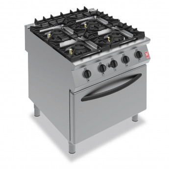 Falcon F900 Four Burner Oven Range on Legs Gas G9184 - Click to Enlarge