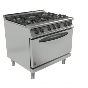 Falcon Dominator Plus 6 Burner Gas Oven Range G3101D with Feet - Click to Enlarge