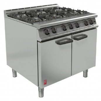 Falcon 6 Burner Dominator Plus Oven Range G3101 Propane Gas with Feet - Click to Enlarge