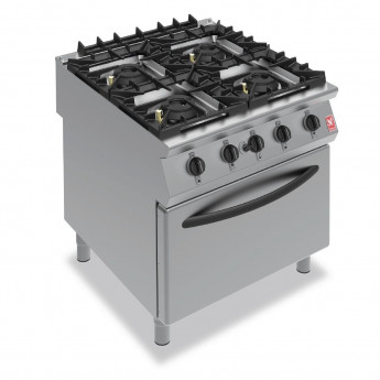 Falcon F900 Four Burner Oven Range on Legs Gas G9184B - Click to Enlarge