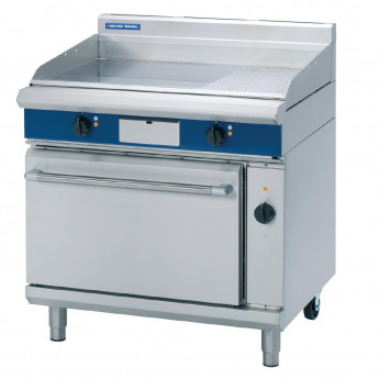 Blue Seal Evolution Chrome 1/3 Ribbed Griddle Convection Oven Electric 900mm EPE56 - Click to Enlarge