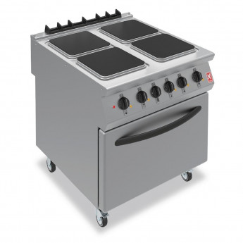 Falcon F900 Four Hotplate Electric Oven Range on Castors E9184 - Click to Enlarge