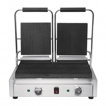 Buffalo Bistro Double Ribbed Contact Grill - Click to Enlarge