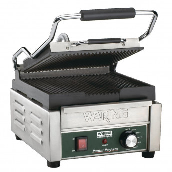 Waring Single Panini Grill WPG150K - Click to Enlarge