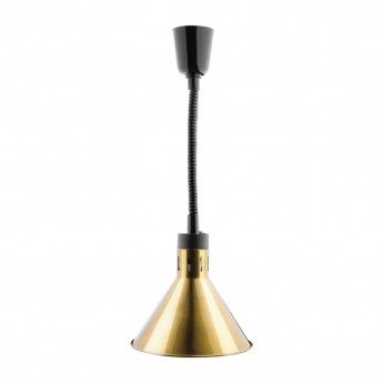Buffalo Conical Retractable Heat Shade Pale Gold Finish - Click to Enlarge