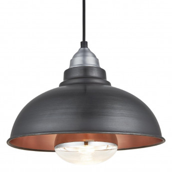 Industville Old Factory Heat Pendant Pewter 305mm - Click to Enlarge