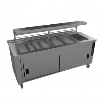 Falcon Chieftain 5 Well Heated Servery Counter with Trayslide HS5 - Click to Enlarge