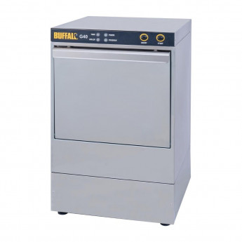 Buffalo Undercounter Glasswasher with Drain Pump 400x400mm Baskets - Click to Enlarge