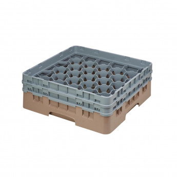 Cambro Camrack Beige 30 Compartments Max Glass Height 133mm - Click to Enlarge