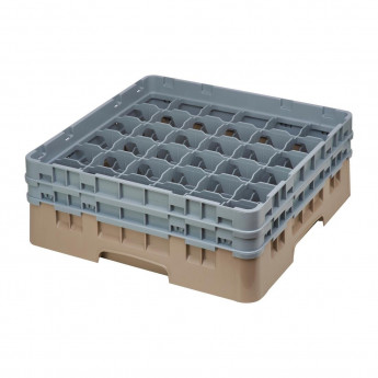 Cambro Camrack Beige 36 Compartments Max Glass Height 133mm - Click to Enlarge