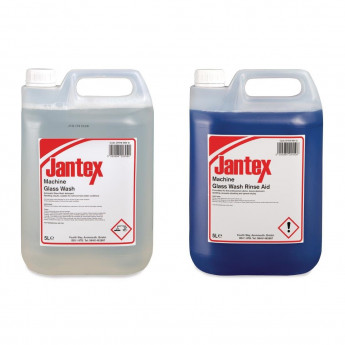 Jantex Glasswasher Detergent and Rinse Aid Concentrate 5Ltr (2 Pack) - Click to Enlarge