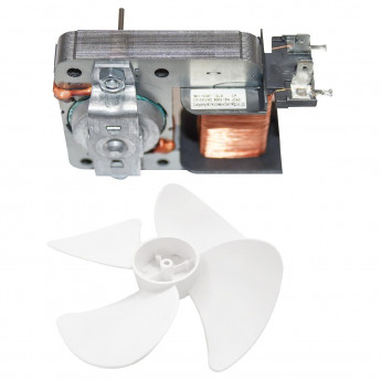 Buffalo Brushless DC Motor with Fan Blade - Click to Enlarge