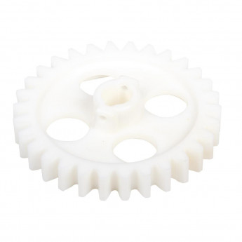 Perforated drive gear + pin - Click to Enlarge
