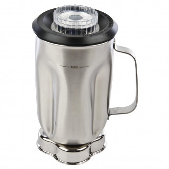 1 Litre Stainless Steel Container with Blade and Lid - Click to Enlarge