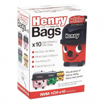 Numatic Henry Replacement Dust Bags (Pack of 10) - Click to Enlarge