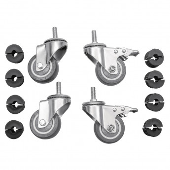 Vogue Castors for Vogue Stainless Steel Tables (Pack of 4) - Click to Enlarge